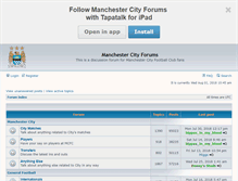 Tablet Screenshot of mancityforum.co.uk